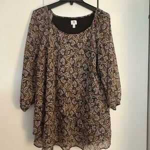 Women's Paisley Print Top